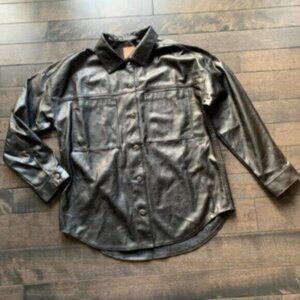 Gap Faux Leather Shacket - NEW
